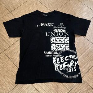 CHAMPION X OFF-WHITE X AWAKE X HERON PRESTON black T-Shirt